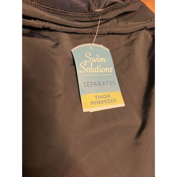 Swim Solutions Plus Size Swim Shorts, Style 525044X, Black, 22W,  MSRP $64. NWT! - Picture 9 of 9